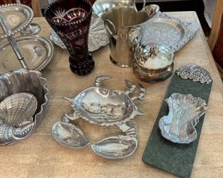 Pewter Serving Pieces 