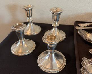Sterling Silver Candlesticks 