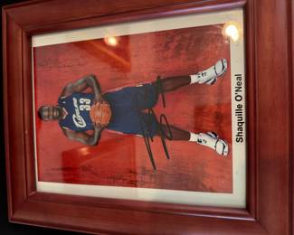 Autographed Shaquille O’Neal picture