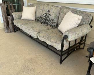 Outdoor iron couch 