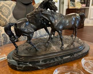 L’Accolade by Pierre Jules Mene