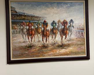 36"x48" Kentucky Derby Painting
