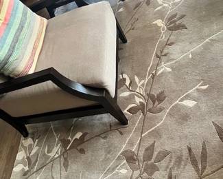 Custom Nepalese hand knotted woolen 12' x 12' room sized rug