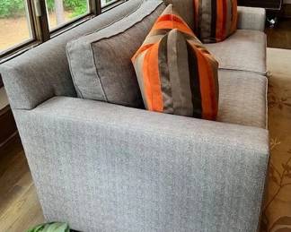 Side view of custom sofa