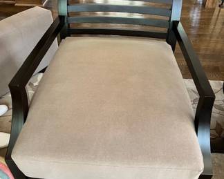 Detail of Medellin custom armchair back