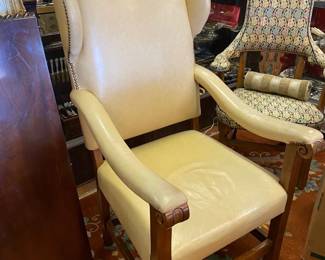 Large scale leather chair 1600. 1/2 off 800.