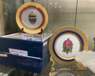 Faberge plates 400. each now 200.each