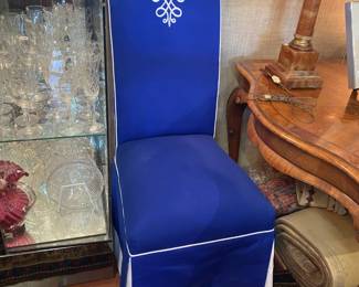 Custom upholstered chairs 595. each 65% off now 210. each -- 10 or more available