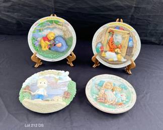 BRADFORD EXCHANGE WINNIE THE POOH 3D PLATE, Precious Moments Cherished Teddies Priscilla Hillman