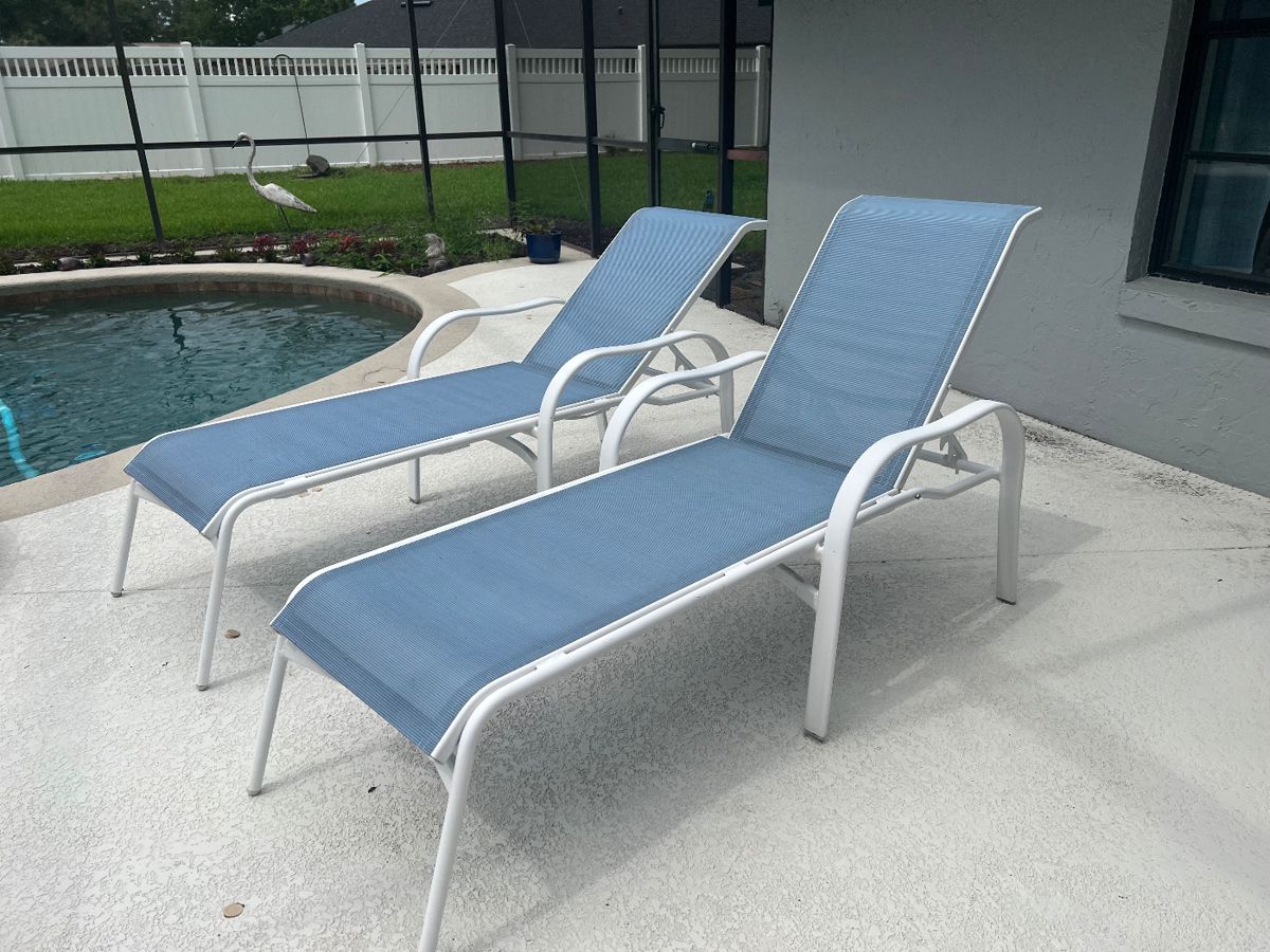 Two Chaise Loungers