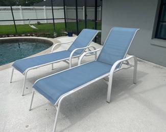Two Chaise Loungers