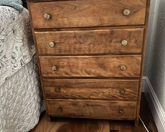 Vintage 5 drawer side chest