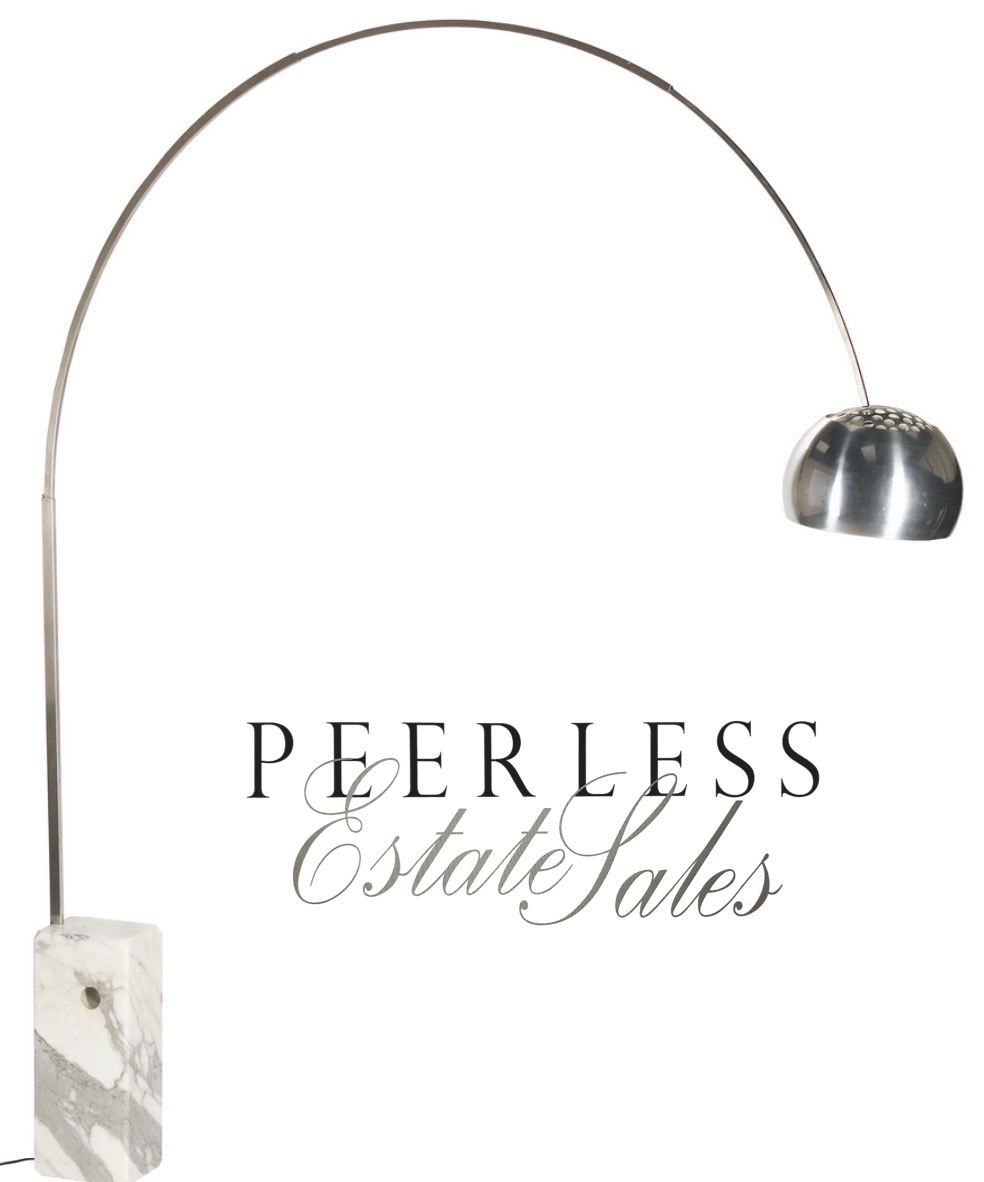 Italian MCM Floor Lamp w/marble base - Bid 38 $425