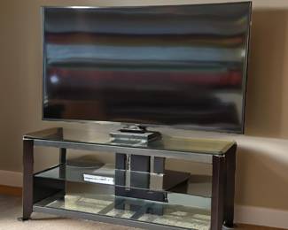 Samsung 65” Curved TV w/bluray, and Stand - Bid 27. $360