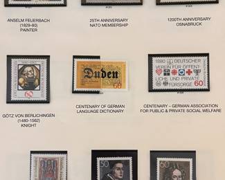 German Stamp Collection in binder 1963-1984