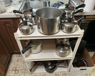 Revere ware pots and pans