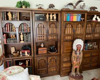 Franklin Mint books, very nice wall unit