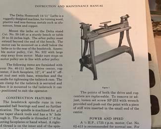 Paperwork for the Rockwell lathe- in box 