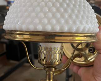 Milk glass lamp

