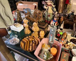 Hand carved wood items and non wood items