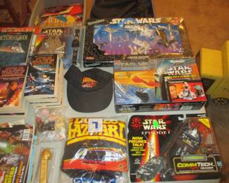 Star wars toys and books