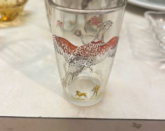 Flying Pheasants Tumbler Glass