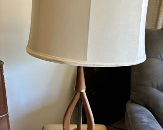 MCM Teak Table Lamp