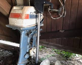 Minn Kotta Trolling Electric Motor, 1960's Evinrude Electric Start Outboard Boat Motor