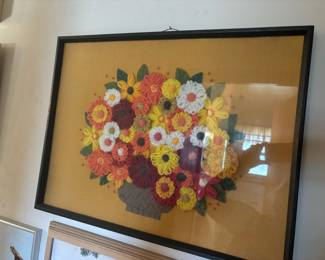 MCM 3D Floral Arrangement Yarn Needlework