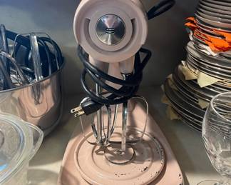 1950s Pink Sunbeam Model 12 Mixmaster Stand Mixer