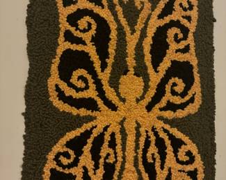 MCM Latchhook Butterfly Rug