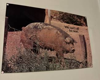 Poster of Pig Quote "We can't all be neat"