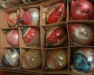 Assortment of Vintage Christmas Ornaments