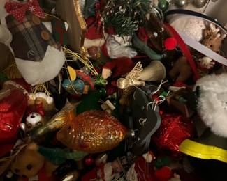 Assortment of Vintage Christmas Ornaments