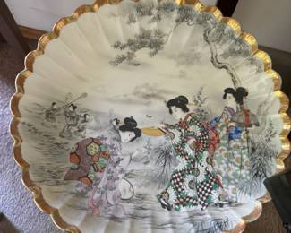 Geisha Themed Decorative Plate