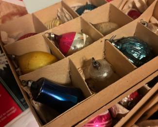 Assortment of Vintage Christmas Ornaments