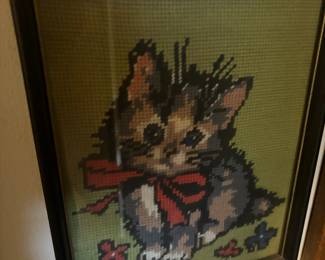 Assortment of Framed Cross Stitch