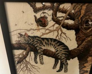 Assortment of Framed Cross Stitch