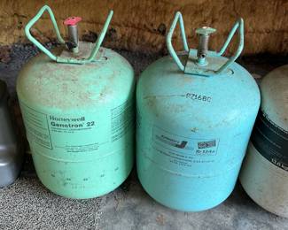 Freon, one almost full the others about half 