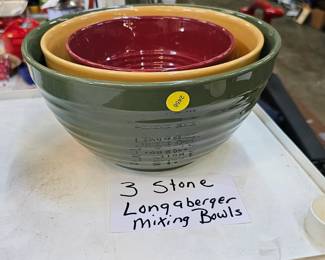LONGABERGER MIXING BOWLS