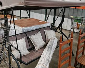 OUTDOOR SWING WITH CANOPY