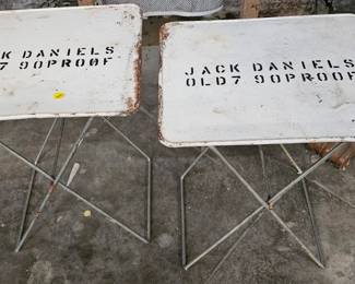 METAL JACK DANIEL'S TV TRAYS