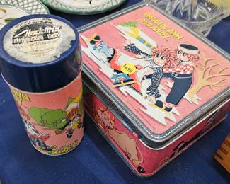 VINTAGE RAGGEDY ANN / ANDY LUNCHBOX AND THERMOS