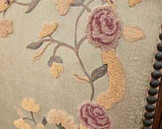 Close up details of bed