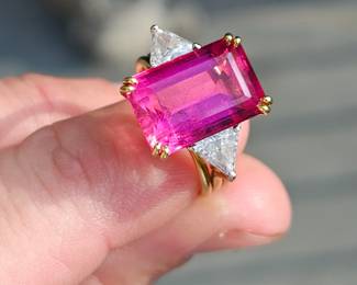 Pink Tourmaline Ring