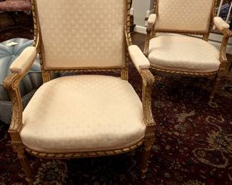 Louis XVI arm chairs 