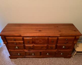 Dresser, 64" w x 18.5" d x 33" h, $150.  Guest Bedroom 5-Piece Suite, $750