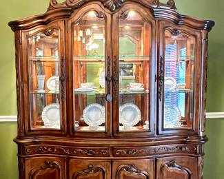 AICO Michael Amini Tresor Signature Series Dining Set, $2,795
China Cabinet, 72"w x 17" d x 91" h