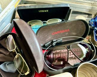 Carrera Sunglasses and Versace Eyeglasses
