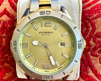 Fossil 10 ATM Stainless Steel AM-4181 250810 Watch -Works